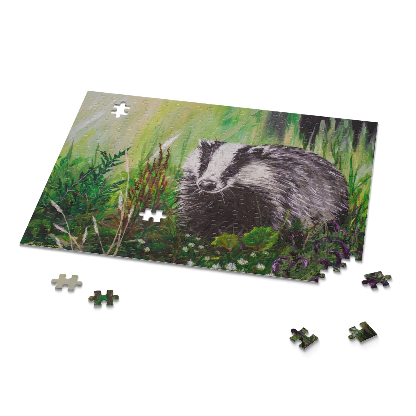 Mrs. Badger out Foraging  Puzzle (120, 252, 500-Piece)