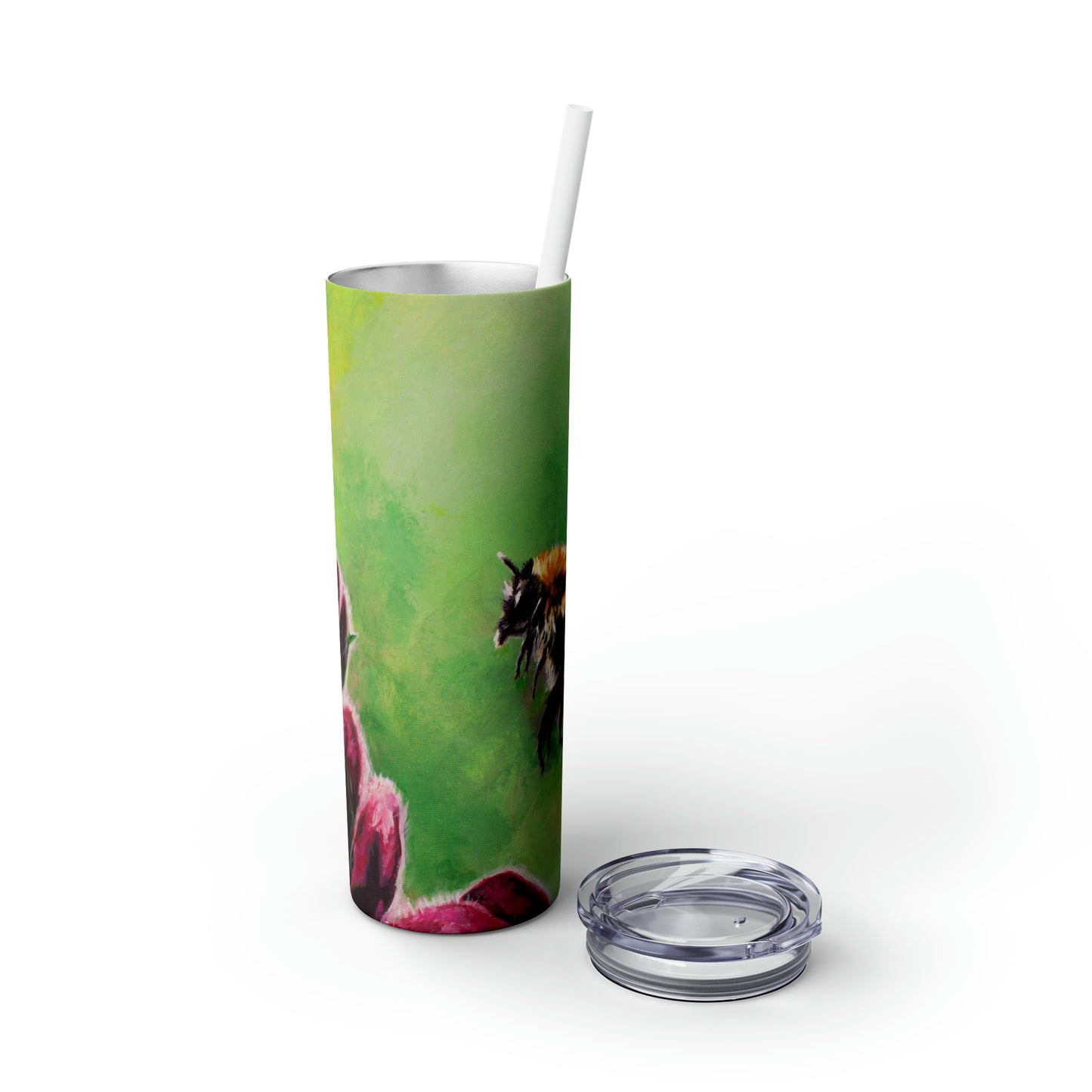 Mr Bumble Skinny Tumbler with Straw, 20oz