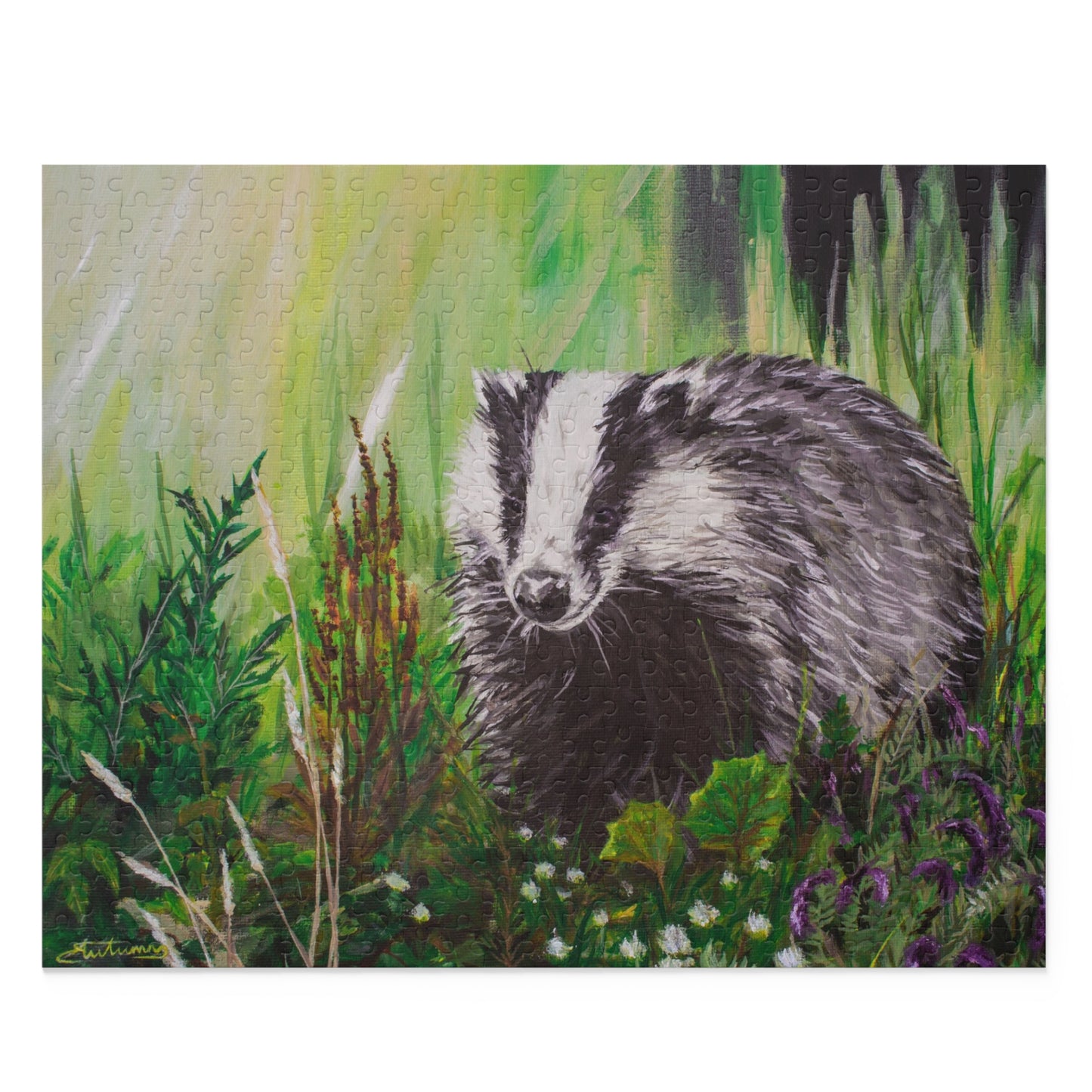 Mrs. Badger out Foraging  Puzzle (120, 252, 500-Piece)