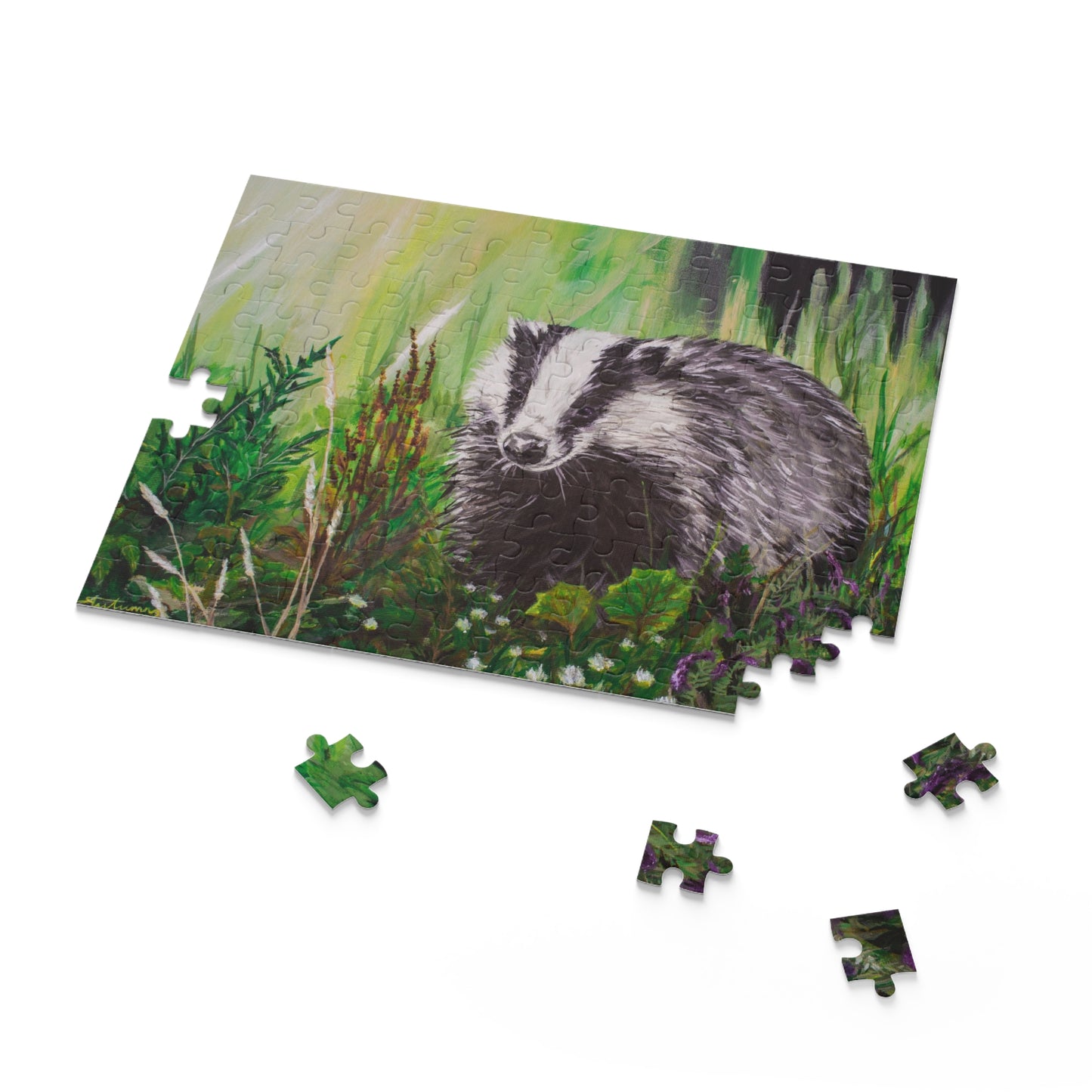 Mrs. Badger out Foraging  Puzzle (120, 252, 500-Piece)