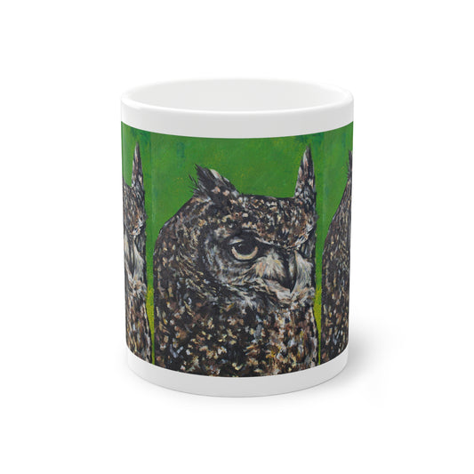 African Spotted Eagle Owl 'Whats better than one Zulu, 3 Zulu's'  Mug, 11oz