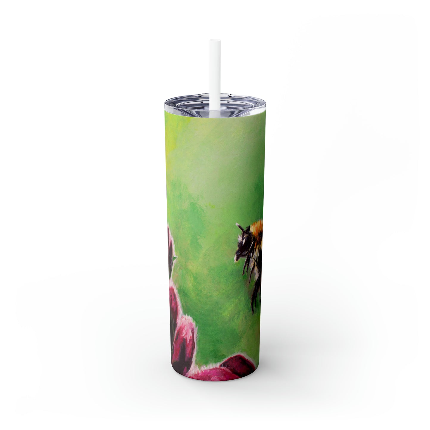 Mr Bumble Skinny Tumbler with Straw, 20oz