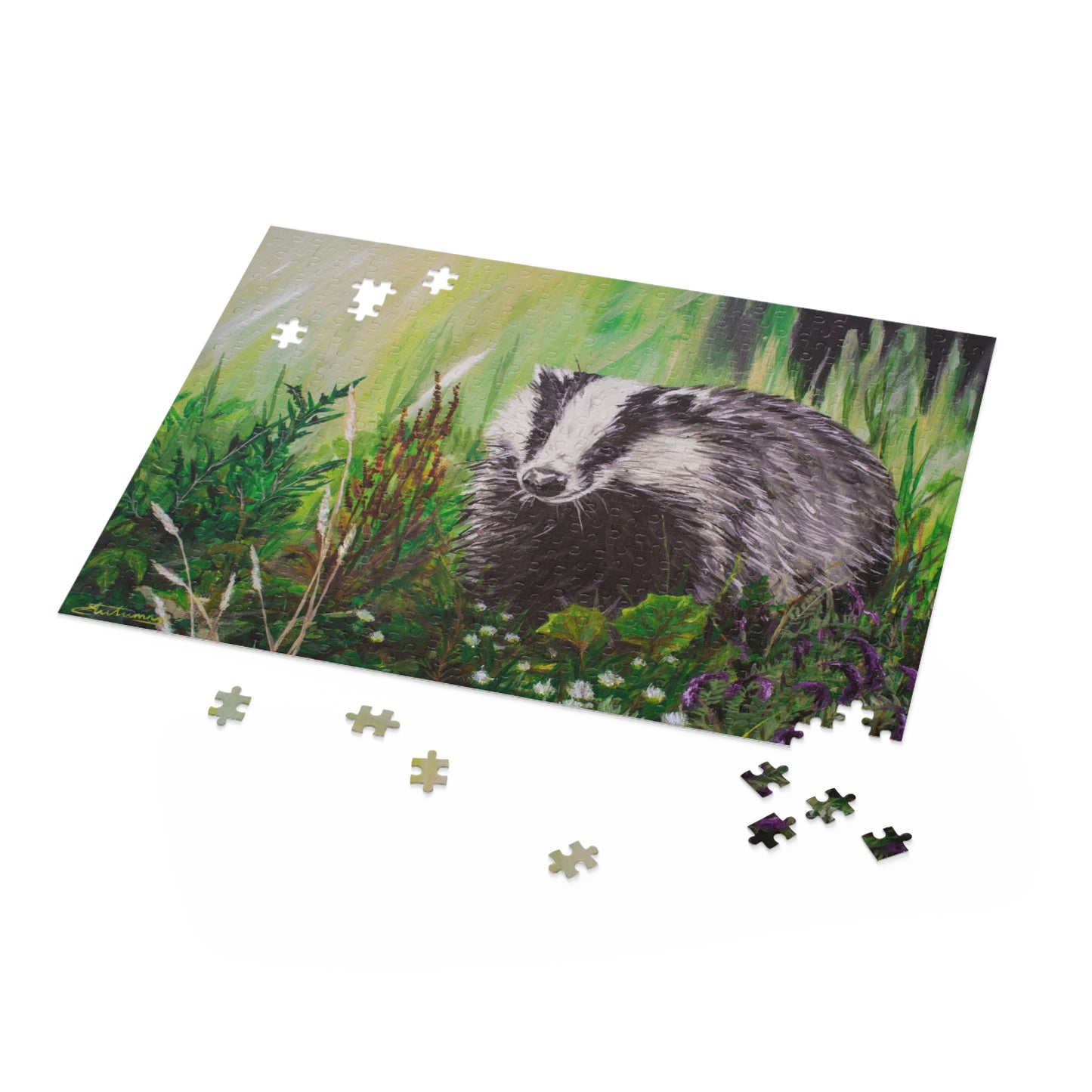 Mrs. Badger out Foraging  Puzzle (120, 252, 500-Piece)