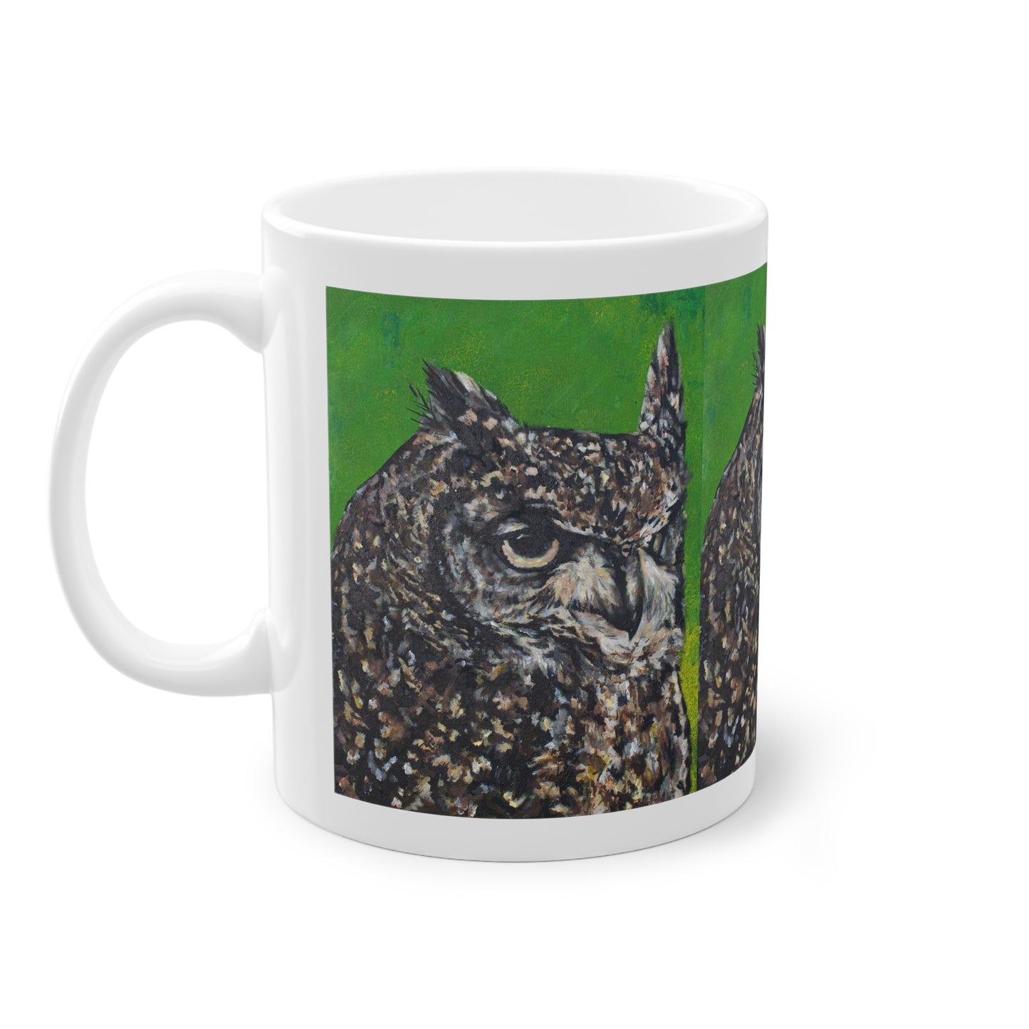 African Spotted Eagle Owl 'Whats better than one Zulu, 3 Zulu's'  Mug, 11oz