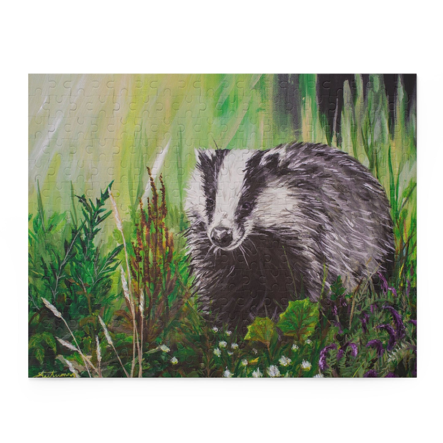 Mrs. Badger out Foraging  Puzzle (120, 252, 500-Piece)