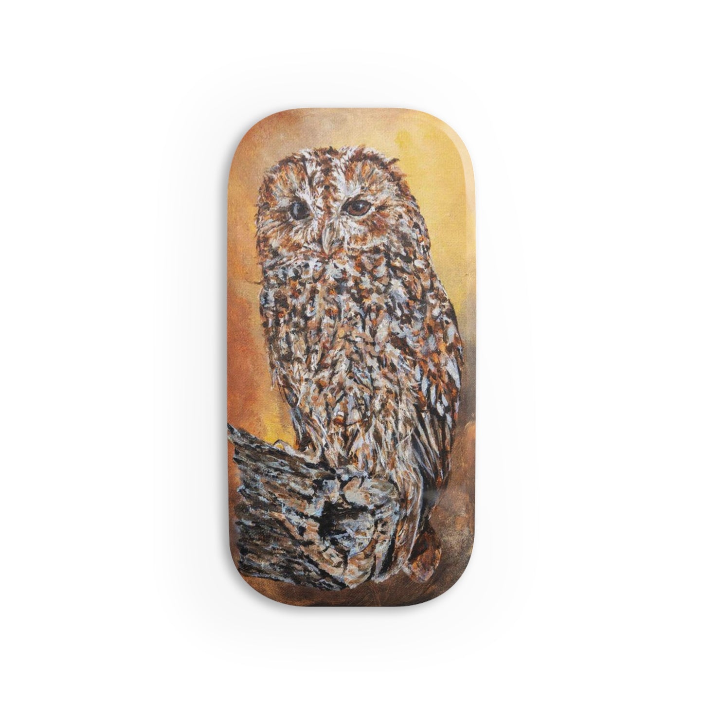 Autumnal Tawny Owl Phone Click-On Grip