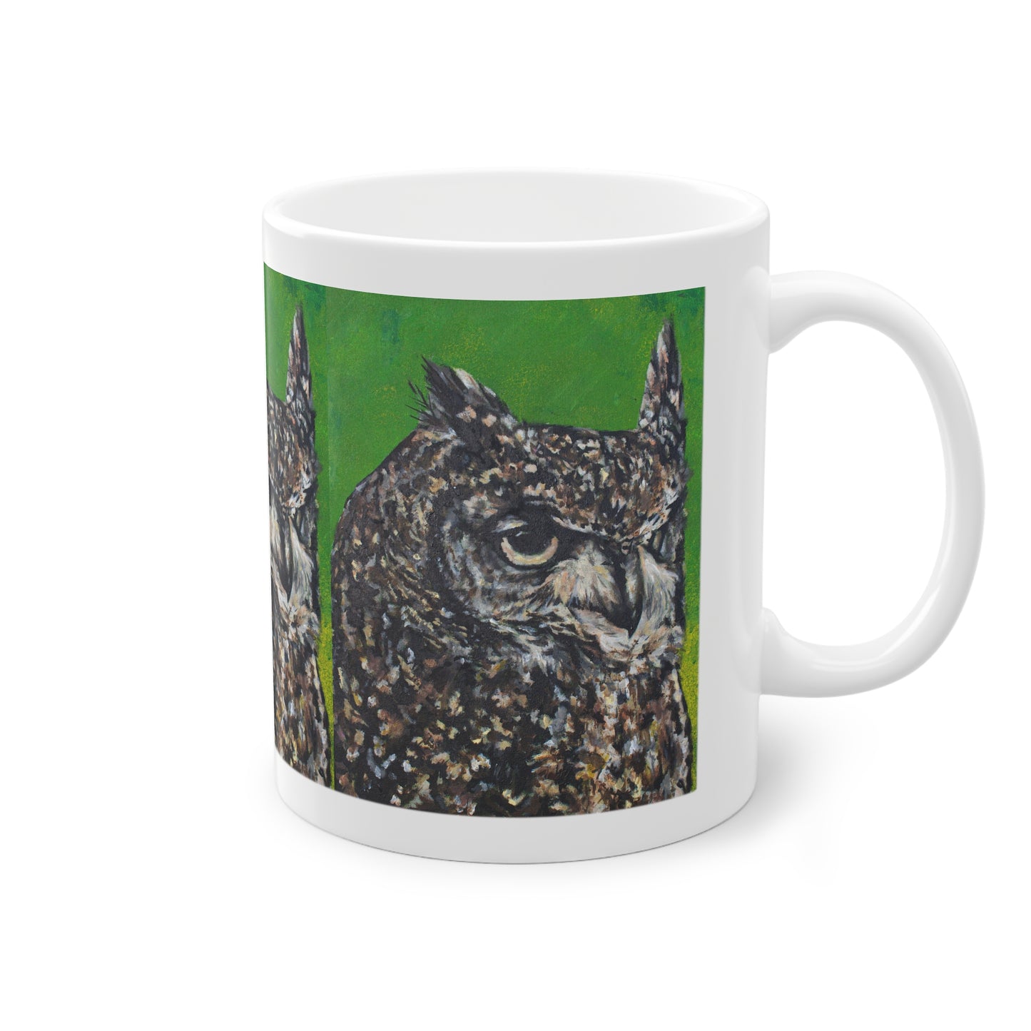 African Spotted Eagle Owl 'Whats better than one Zulu, 3 Zulu's'  Mug, 11oz