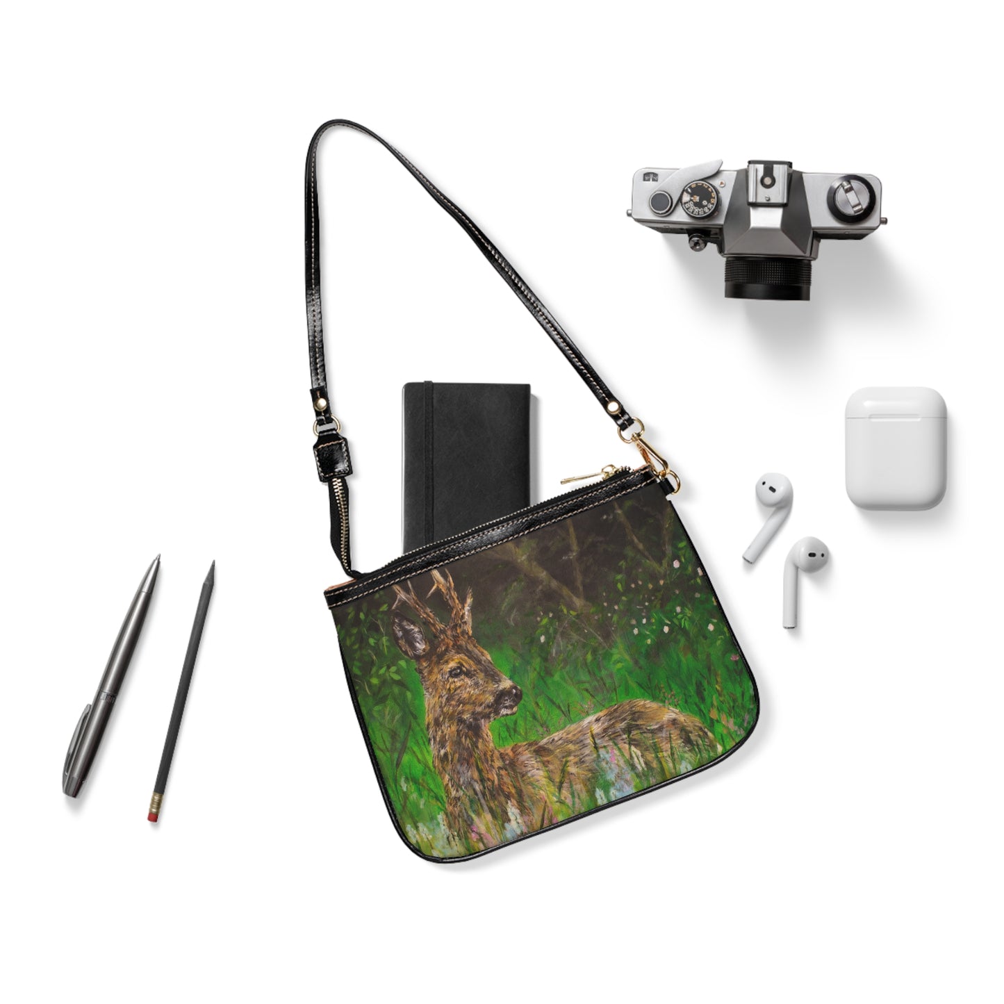 Midsomer Stag, Roe Deer Small Shoulder Bag