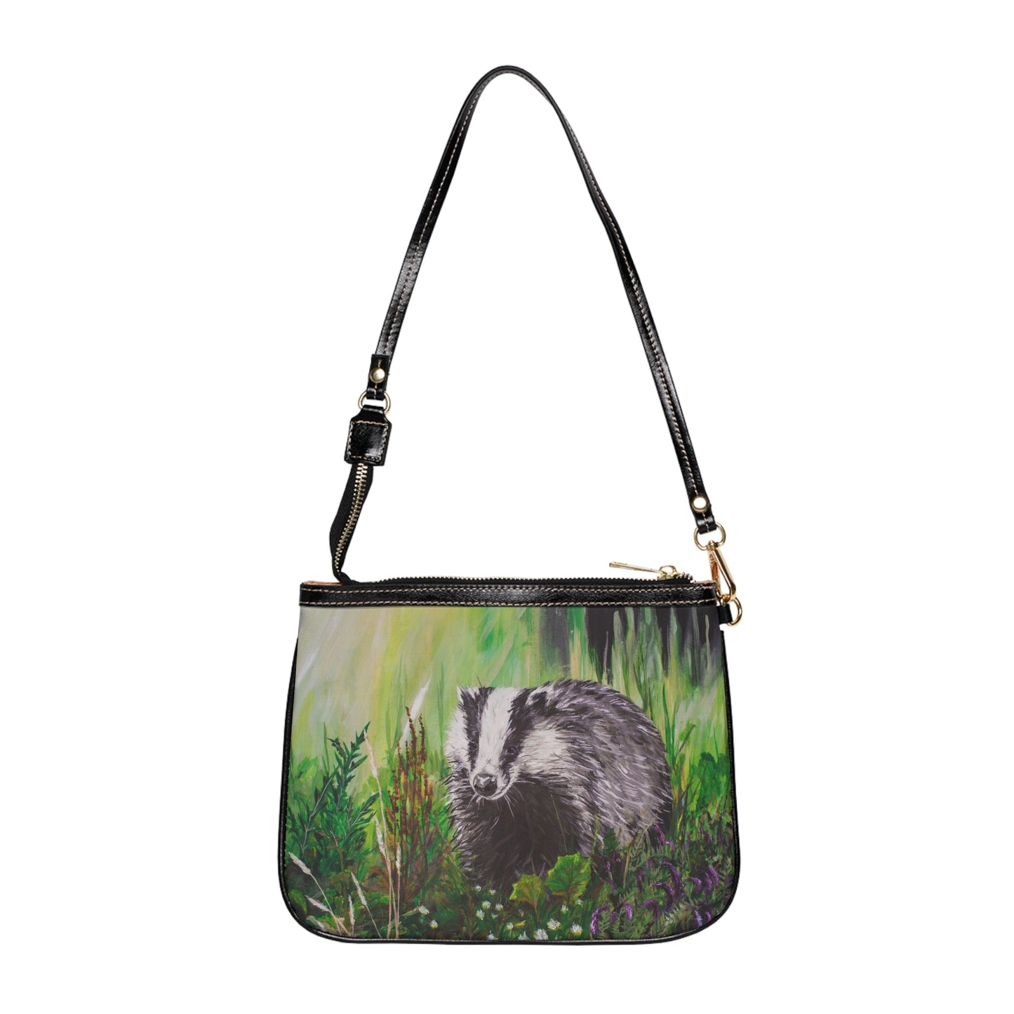 Mrs. Badger out Foraging  Small Shoulder Bag